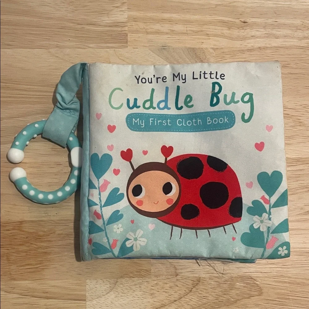 Cuddle Bug Cloth Book with Teether - Picture 1 of 4